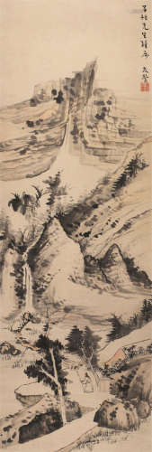 关友声（1906～1970） 山水 立轴 设色纸本