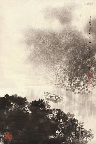 宋涤（b.1945） 山水 立轴 水墨纸本