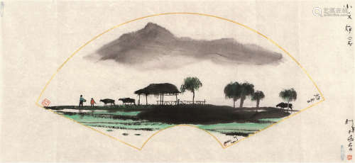 杨明义（b.1943） 初春 画片 设色纸本