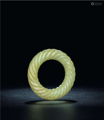 明代 玉绳纹环