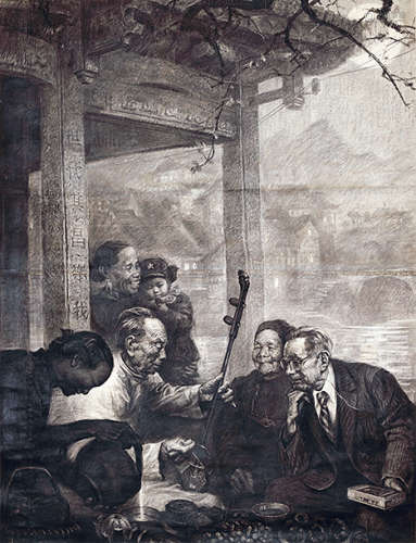 刘世群（b.1944） 故乡月 水墨纸本 镜芯