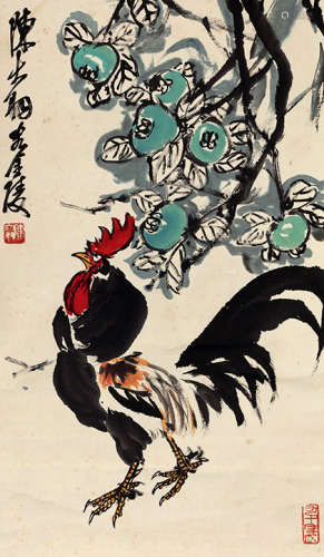 陈大羽（1912～2001） 大吉图 设色纸本 立轴