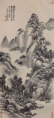 吴徵（1878～1949） 海岳盦图 水墨纸本 立轴