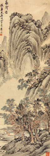 姚华（1876～1930） 秋声图 设色纸本 立轴