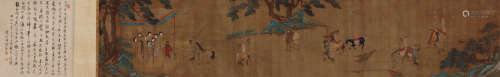 赵孟俯（1254～1322） 出行图 设色绢本 手卷