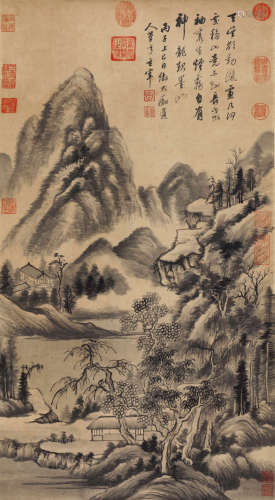 董其昌（1555～1636） 山居图 水墨纸本 立轴