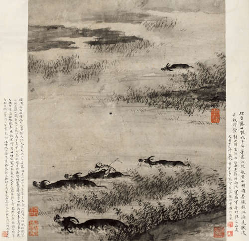 徐渭（1521～1593） 牧牛图 水墨纸本 立轴