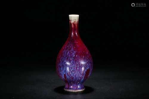 A Fine Flambé-Glazed Vase