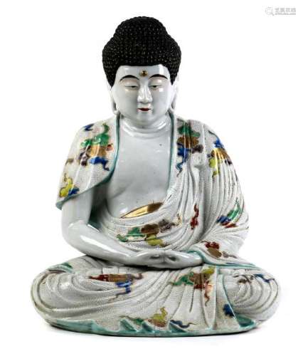 Chinese Porcelain Sculpture of Buddha