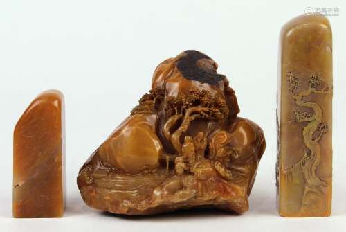 Chinese Carved Soapstone Seals