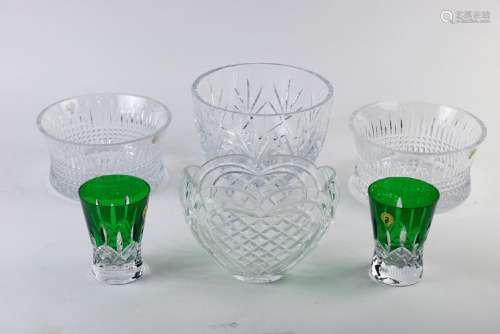 (lot of 6) Waterford crystal table top articles,