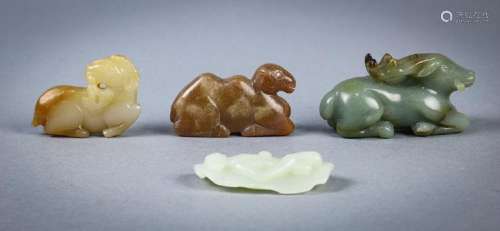 Chinese Jade/Hardstone Zoomorphic Carvings