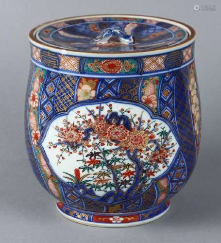 Japanese Porcelain Covered Jar