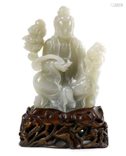 Chinese Jade Sculpture of Guanyin