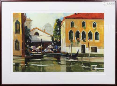 Print, Venice Canal Scene