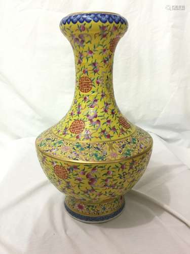 A Famille Rose Vase