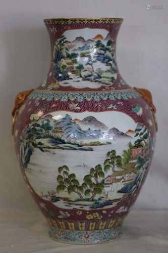 A Famille Rose Vase