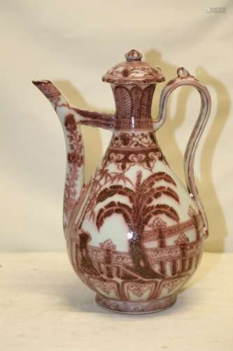 A Copper Red Glazed Ewer