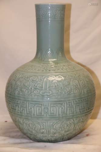 A Celadon Porcelain Vase