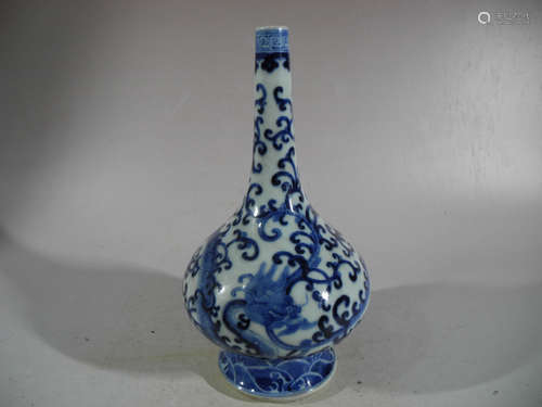 A Blue and White Porcelain Vase