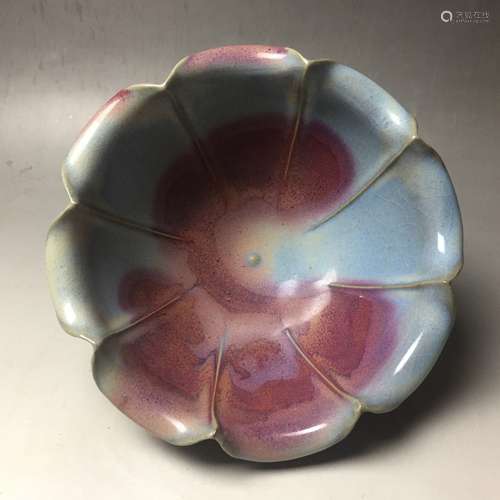 A Purple-Splashed Jun-Glazed Bowl