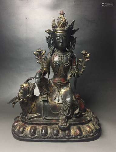 An Antique Bronze Tibet Buddha Figure