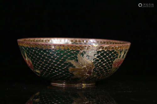 THE REPUBLIC OF CHINA, A SMALL CLOISONNE BOWL