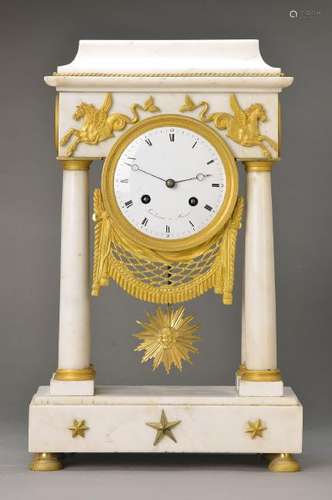 Portico clock, three-fourth hour strike, Switzerland