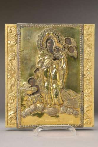 Ikone, probably Russia, around 1900, mother ofgod with