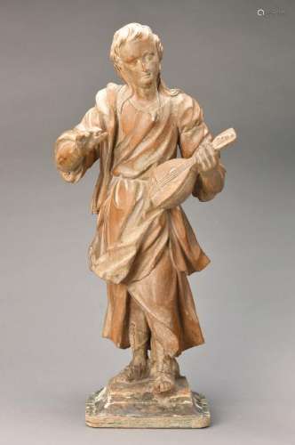 Sculpture of a Mandoline player, Southern Germany