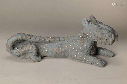 clay Sculpture of a Panther, Nigeria, after historical