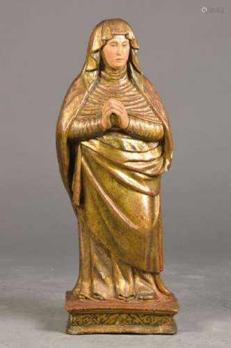 figure of a saint, probably Bohemia or Austria