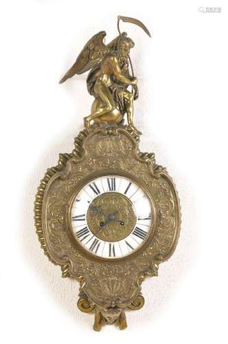 cartel clock, France, around 1860, heavy opulent