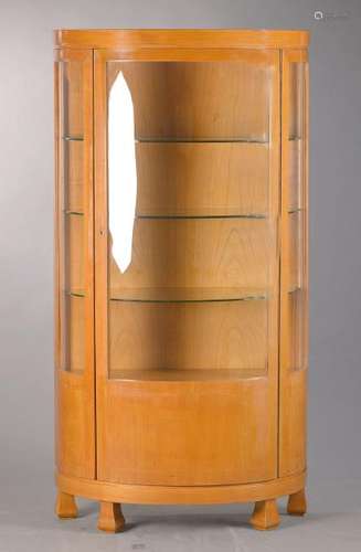 Demi-Lune-showcase cupboard, German, Middle of20th c