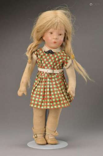 Käthe Kruse doll, small german child, 1948/49,girl with