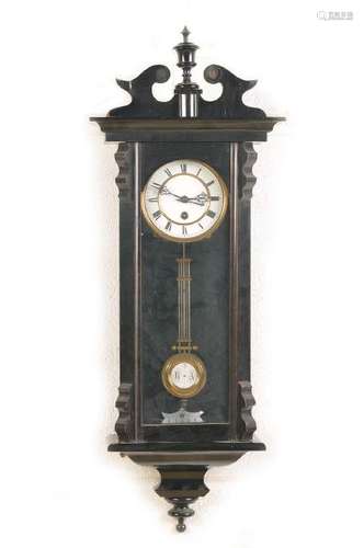 wall clock Lenzkirch, around 1878, wood housing