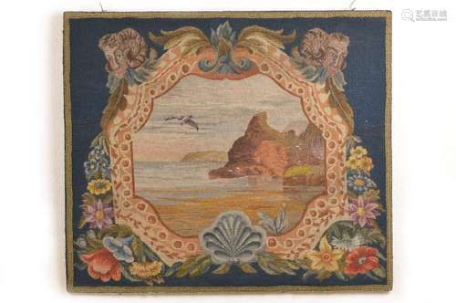 sampler, German, around 1850, fine hand embroidery