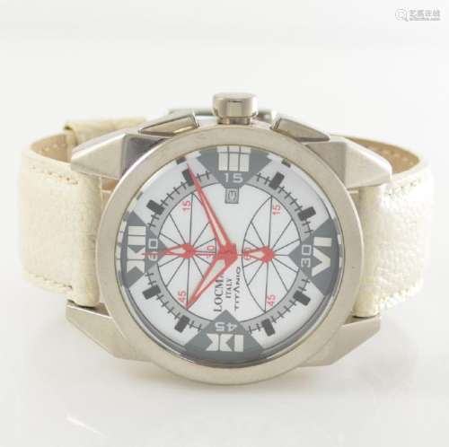 LOCMAN Titanio big wristwatch with chronograph