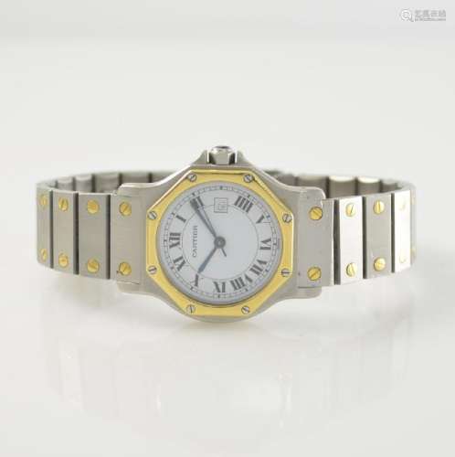CARTIER Santos Ronde wristwatch in steel/gold