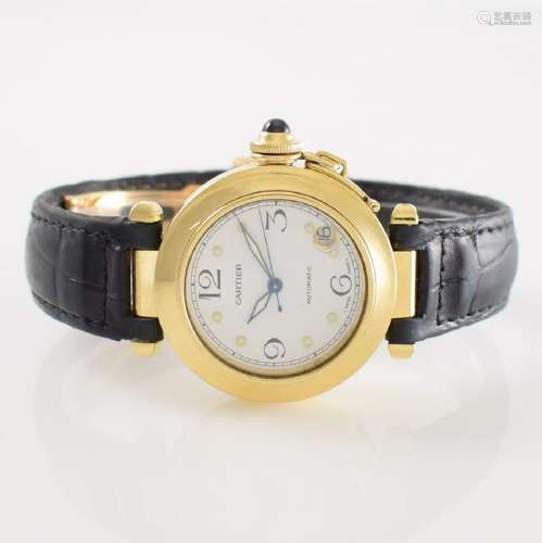 CARTIER Pasha 18k yellow gold wristwatch