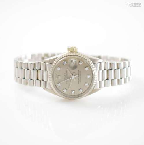 ROLEX 18k white gold Oyster Perpetual Datejust