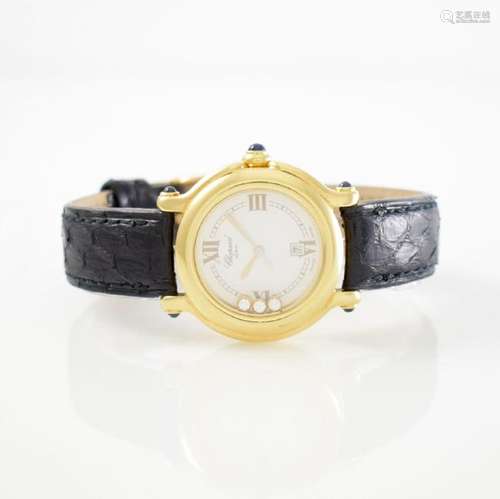 CHOPARD 18k yellow gold ladies wristwatch Happy Sport