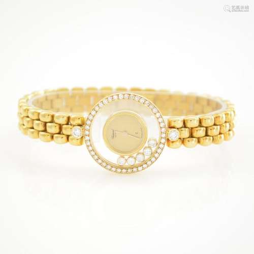 CHOPARD 18k yellow gold diamond set ladies wristwatch