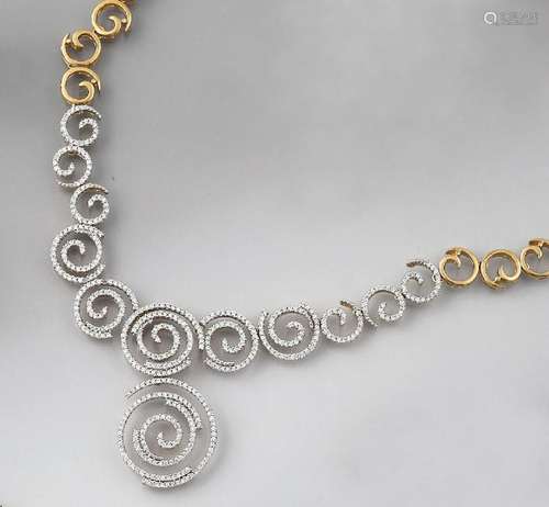 18 kt gold necklace with brilliants