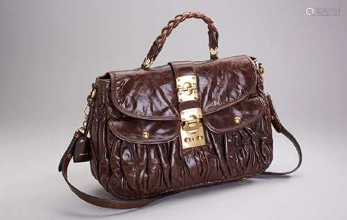 MIU MIU handbag, 'Matelasse Coffer Shoulder Bag'