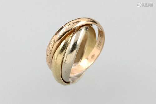 18 kt gold CARTIER 'Trinity' Ring