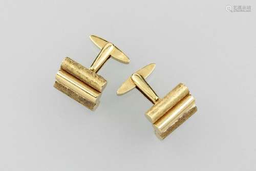 Pair of 14 kt gold GROSSE cuff links