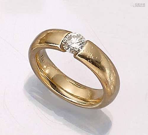 18 kt gold ring with brilliant