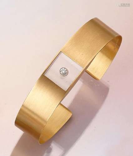 BUNZ 18 kt gold bangle with brilliant