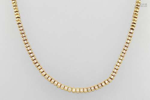 18 kt gold necklace with brilliants